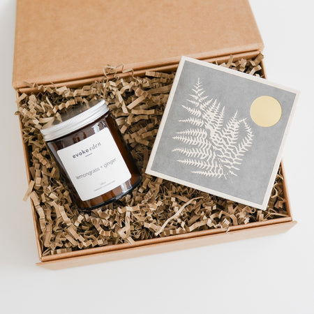 candle, matches, gift set, gift, gifting, home fragrance, luxury gift set, luxury matches, natural wax, rapeseed and coconut wax, amber jar
