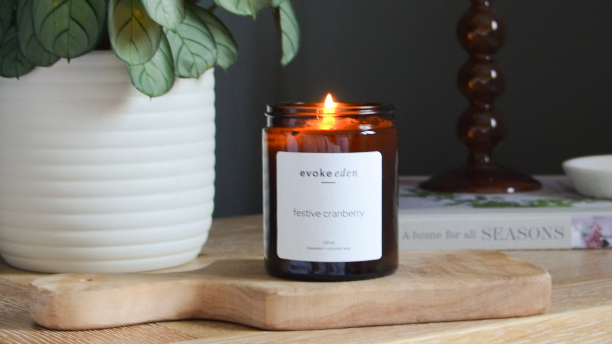 luxury hand-poured winter candle bundle - set of 3