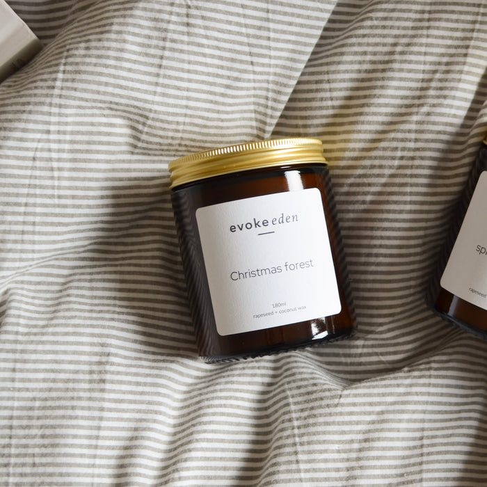 luxury hand-poured winter candle bundle - set of 3