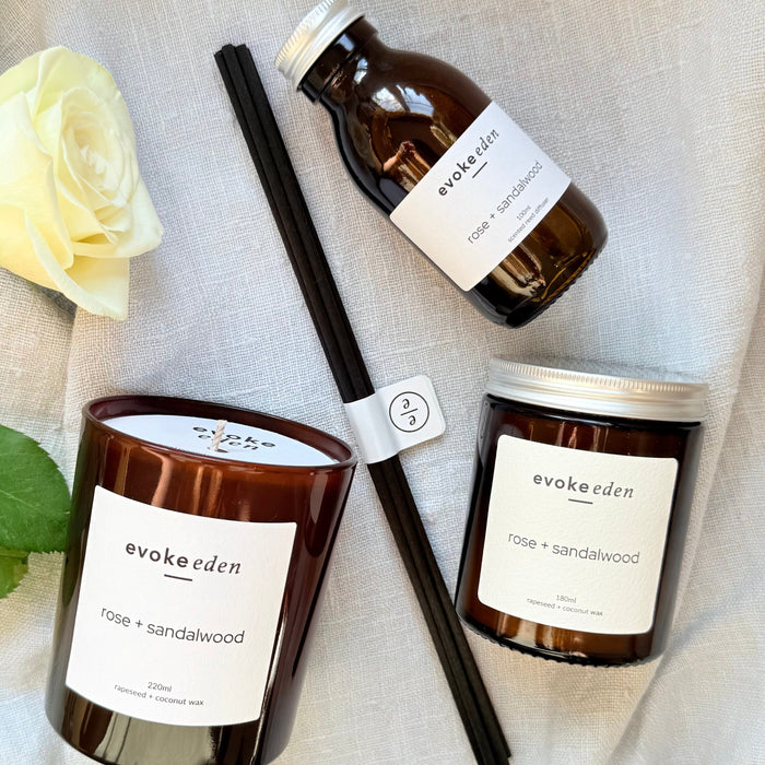 ROSE + SANDALWOOD Reed Diffuser
