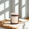 luxury vegan friendly candle with sea salt and waterlily hand-poured in the UK